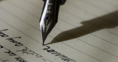 writing your thoughts on paper
