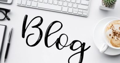 Blogging,blog concepts ideas with worktable.